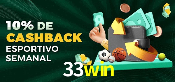 10% de bônus de cashback na 33win